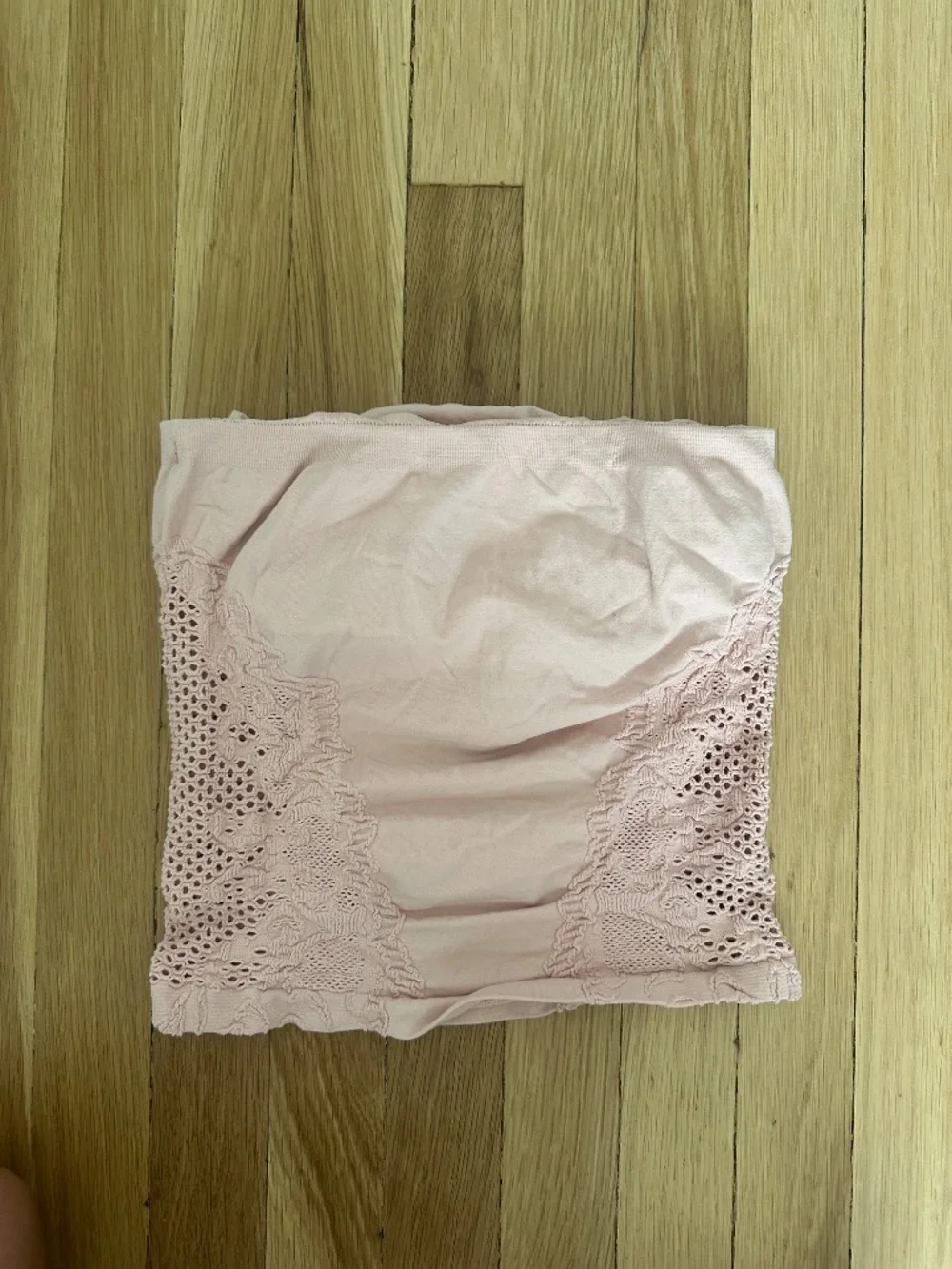 Free people lace light, pink tube top